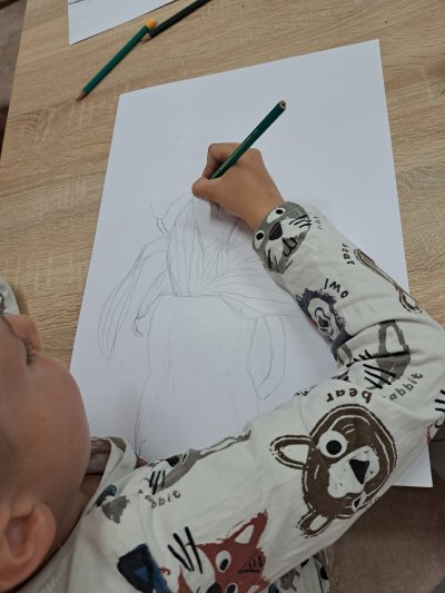 Zajęcia plastyczne - rysunek z natury